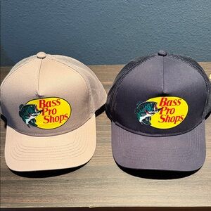 Bass Pro Shops Patch Trucker Hat Duo in Tan & Black
